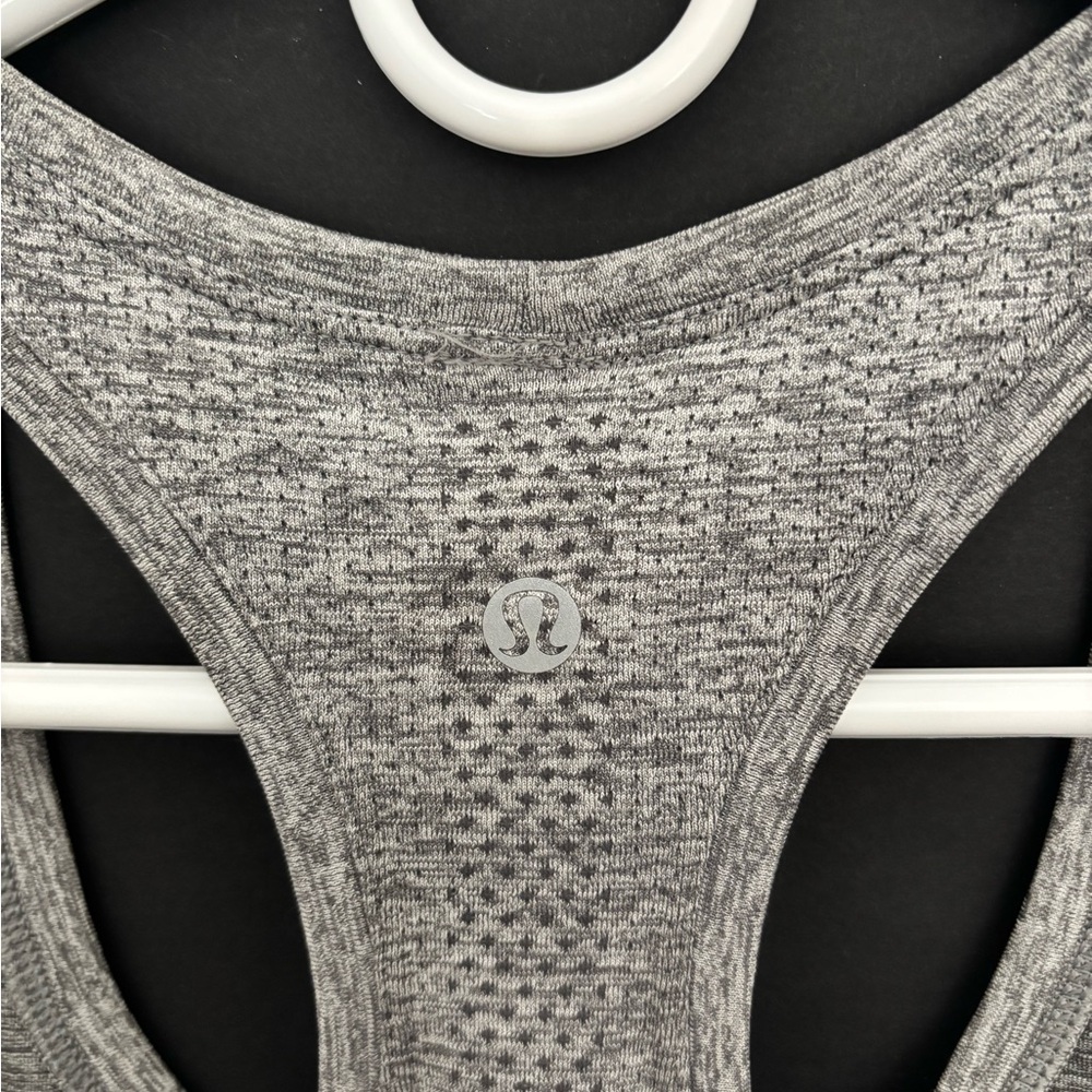 Gray Racerback Tank Top - Picture 2 of 4